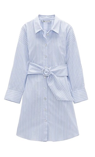 ZARA Knit Striped Jersey Knit Mini Dress Short Sleeve Size M 4331/005/030  New | eBay