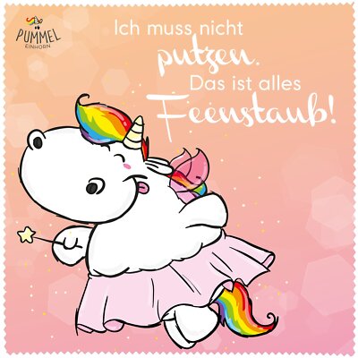 Pummeleinhorn Mikrofasertuch - Pummelfee (rosa)
