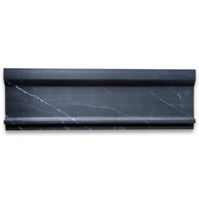 N03H Nero Marquina Black Marble 4x12 Plaza Tr...