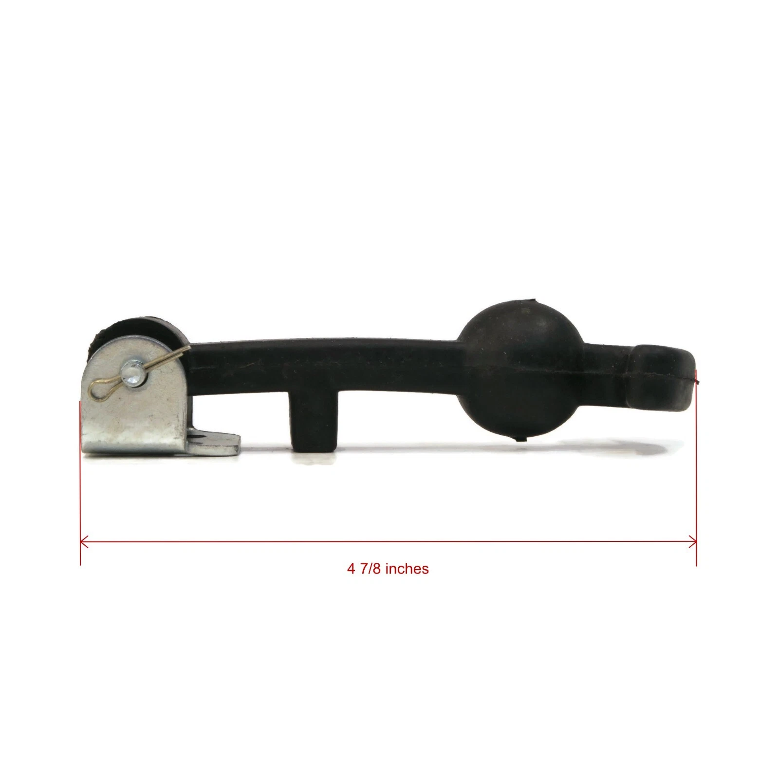 2PCS Hood Hold Down Latch Kit with Steel Mount & Rubber Easy Grip Handle
