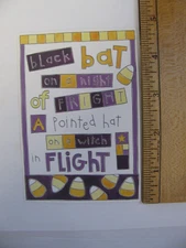 My Mind's Eye HALLOWEEN TRICK OR TREAT QUOTE 1 Piece NOS