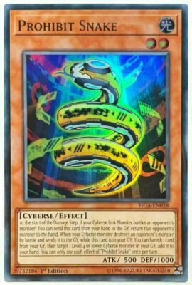 Verbotsschlange ~ FIGA-EN038 Yugioh [super seltene 1. Auflage ~ fast neuwertig]