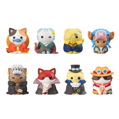 PSL MegaHouse MEGA CAT PROJECT ONE PIECE Nyan Piece Meow! 8Pack