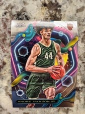 2023-24 TOPPS CHROME COSMIC ROOKIE CARD MILWAUKEE BUCKS ANDRE JACKSON JR #183
