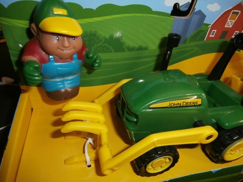 Juego de juegos John Deere para niños diversión en la granja jardín tractor cargador vagón agricultor heno - Imagen 2 de 3
