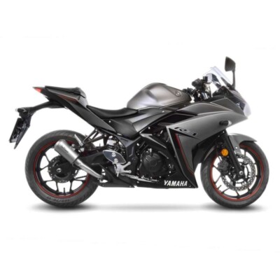 LEOVINCE EXHAUST TERMINAL LV-10 FOR YAMAHA YZF-R3 19-20 STAINLESS STEEL-COD.15212