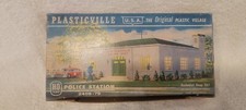 Vintage HO Scale Plasticville Village Polic Station 2408 Building Kit in Box