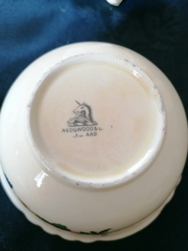 Art Deco Vintage Wedgwood & Co Harmony Milk Jug & Sugar Bowl and Desert Bowls - Picture 2 of 9