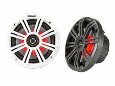 KICKER 45KM654 Coaxial Marine Car Speakers 195W - Charcoal/White