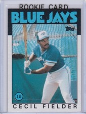 CECIL FIELDER ROOKIE CARD 1986 Topps Baseball VINTAGE RC Toronto Blue Jay Tigers
