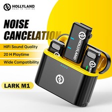 HOLLYLAND Lark M1 2.4g 650ft Wireless Lavalier Microphone System Live Streaming