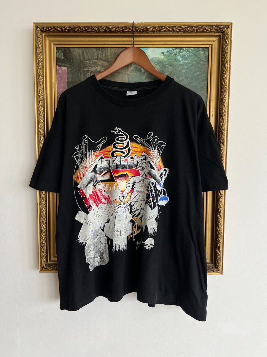 Vintage 90s Metallica Rock Band Black T-shirt | eBay