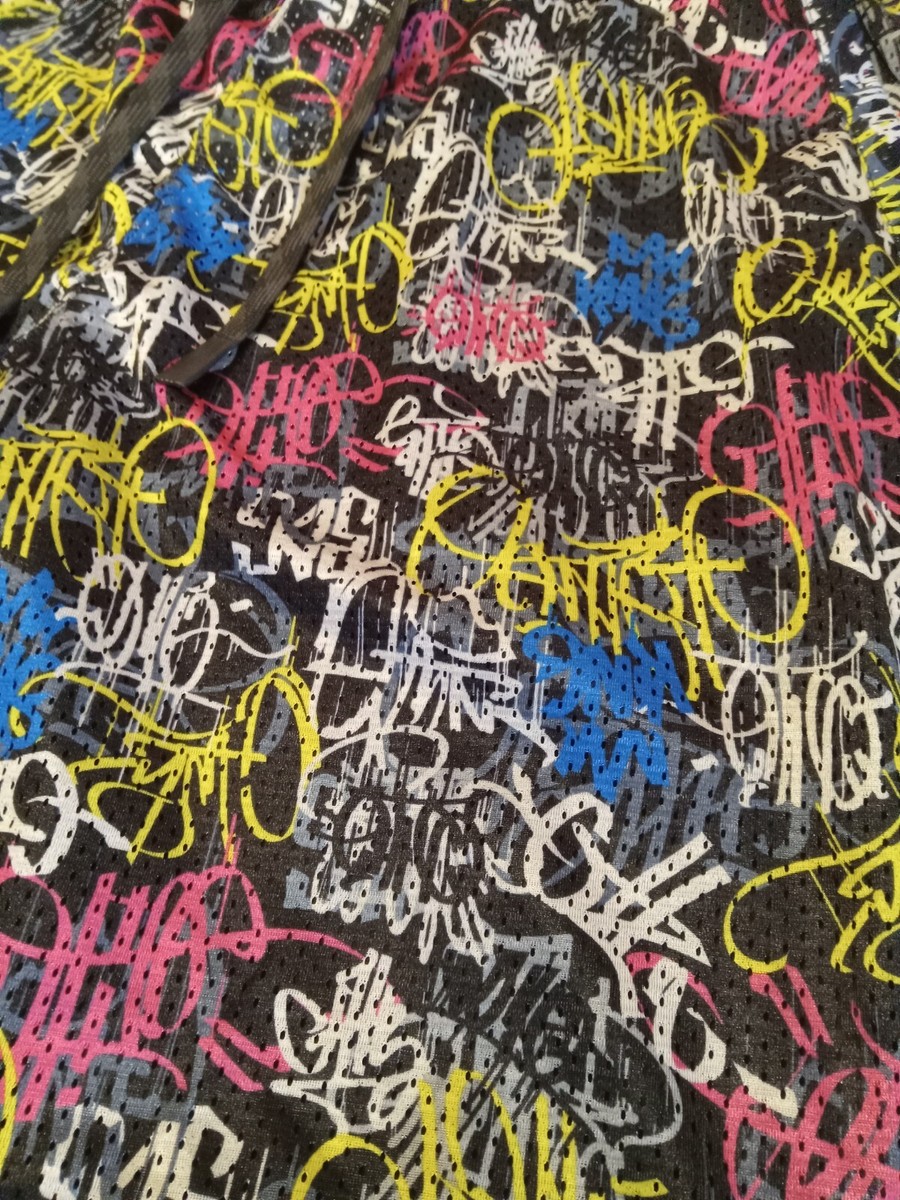 Fresh Prints Of Bel Air Mens XL Graffiti Basketball Shorts View 4
