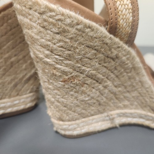 SCHUTZ Leopard Print Anabel Espadrille Wedges high heel Sz 10 - Picture 6 of 12