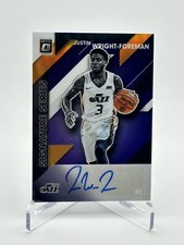 JUSTIN WRIGHT-FOREMAN 2019-20 Panini Donruss Optic Signature Series Auto Holo