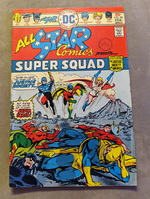 All Star Comics #58, DC Comics, 1st Appearance Power Girl, 1976.