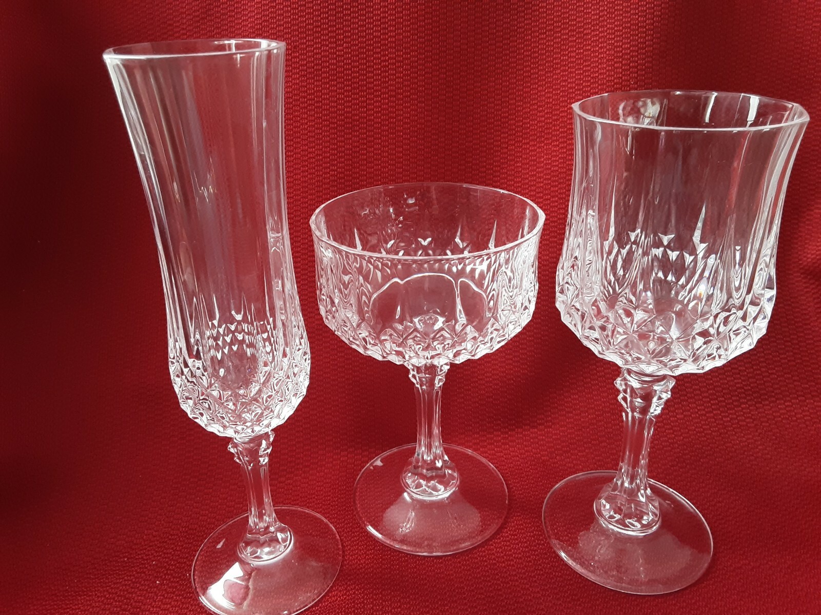 Cristal D'Arque France Glasses Set Of 3 eBay