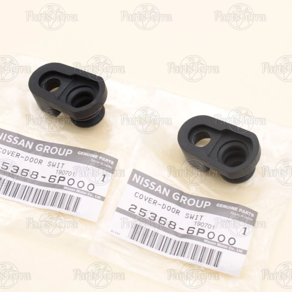 Cubierta de goma para interruptor de puerta original Nissan 240SX 300ZX Infiniti Q45 253686P000 x2 Foto 2 de 4