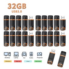 32G USB 3.0 Flash Drive Retractable Ultra Memory Stick Thumb Pen Drives LOT