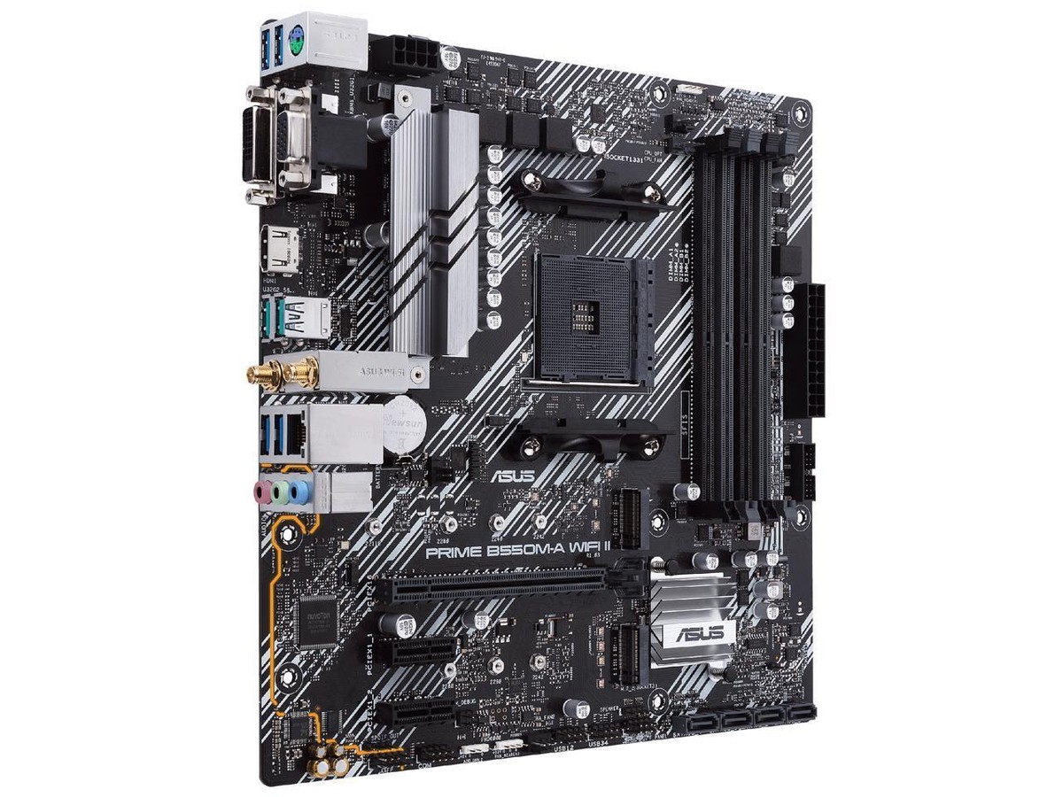 ASUS Prime B550M-A WiFi II AMD AM4 (3rd Gen Ryzen) Micro ATX