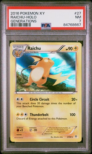 Raichu graded PSA 7 for sale on eBay