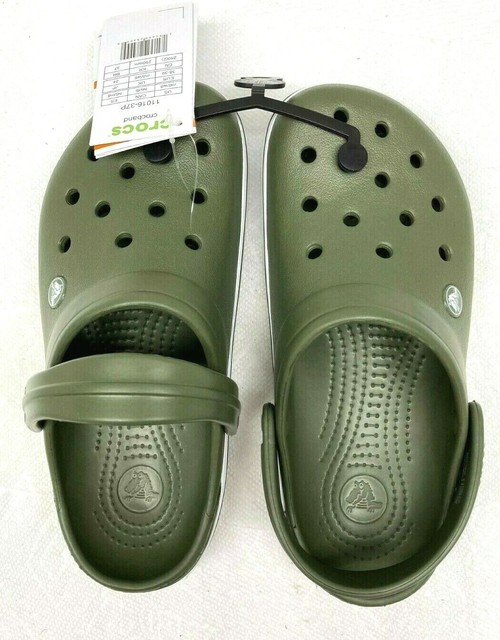 dark green crocs
