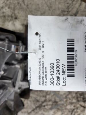 2020-2023 Nissan Sentra Engine 2.0L VIN A 4th Digit MR20DD