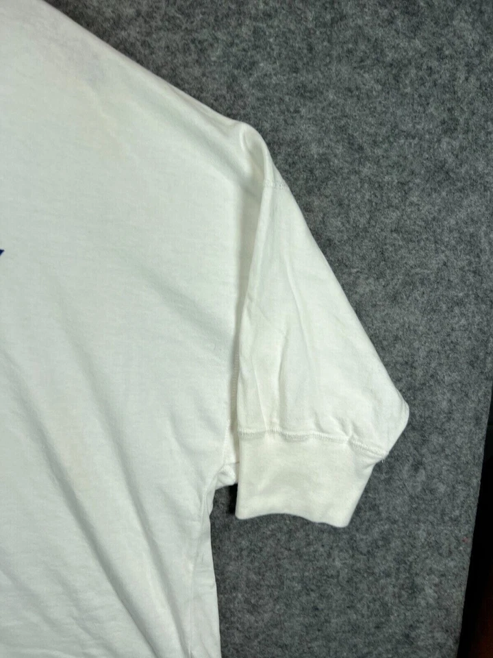 Винтажная футболка Generra Sport Touren размер большой белый короткий рукав - Изображение 4 из 4