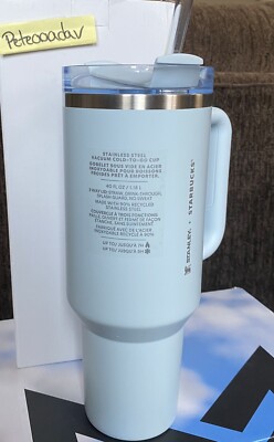 2024 Stanley Starbucks Spring Blue 40oz Tumbler New With Box | eBay