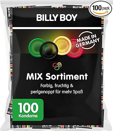 Billy Boy Condoms Mix Assortment, Pack of 100