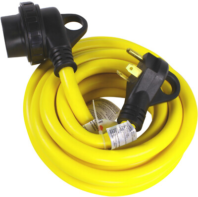 #ad #ad RV Power Cord 15 Foot 30 Amp 125V Cable Twist Lock Connector TT 30P TT 30R FT $29.99
