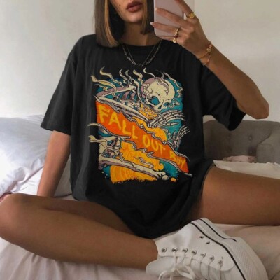 Vintage Fall Out Boy Summer Tour T-Shirt Rock And Roll Music T-Shirt