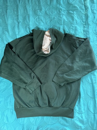 Y2K VTG Franklin Zip Hoodie Green Cut Tag Size Small - Picture 3 of 3