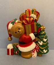 1993 Burwood Homco Home Interiors Christmas Toy Collage Wall Hanging Teddy Bear1