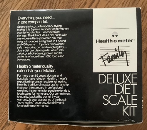 Kit de báscula de dieta de lujo NUEVO folleto de calorías contenedores planos y profundos - Imagen 5 de 5