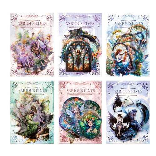 Retro Fairy Angel PET Stickers Bullet Journal Album Card DIY ...