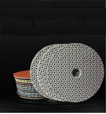 5" hexagonal honeycomb diamond polishing pad wet/dry granite marble polisher