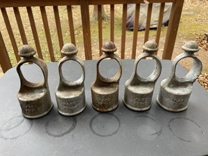 (5)  Vintage Galvanized Eye-Top Caps for  2-3/8” Fence Posts