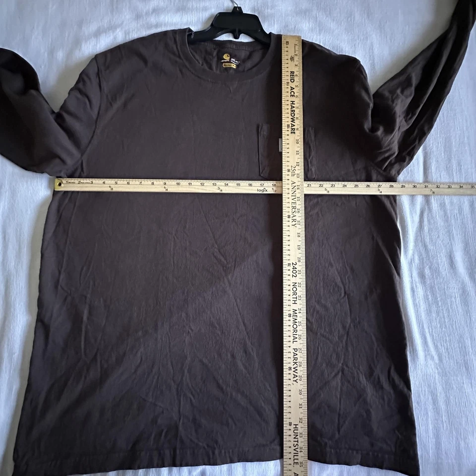 Camisa Carhartt Para Hombres 3XL Alta Manga Larga Bolsillo Ajuste Original Ropa de Trabajo Gorpcore Foto 4 de 4