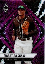 2021 Chronicles Manny Machado Phoenix Purple Velocity #24 Padres