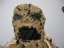 Scary Evil Scarecrow Halloween Costume Burlap Latex Mask Hat Shirt Boys sz 12-14