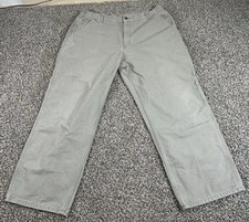 Carhartt Dungaree Fit Carpenter Pants 40 X 30 Tan Khaki 100 Cotton B11 DES