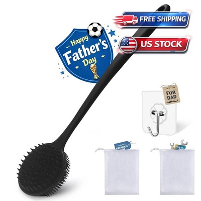 Back Scrubber for Shower,15'' Bath Brush Long Handle for Deep Cleaning,Back