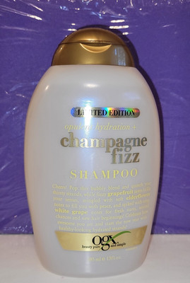 OGX Limited Edition Opulent Hydration Champagne Fizz Shampoo 13oz NEW