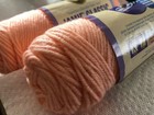 Lot of 2 Skeins Peach Yarn by Lion Brand Jamie Classic - NEW — photo 5
