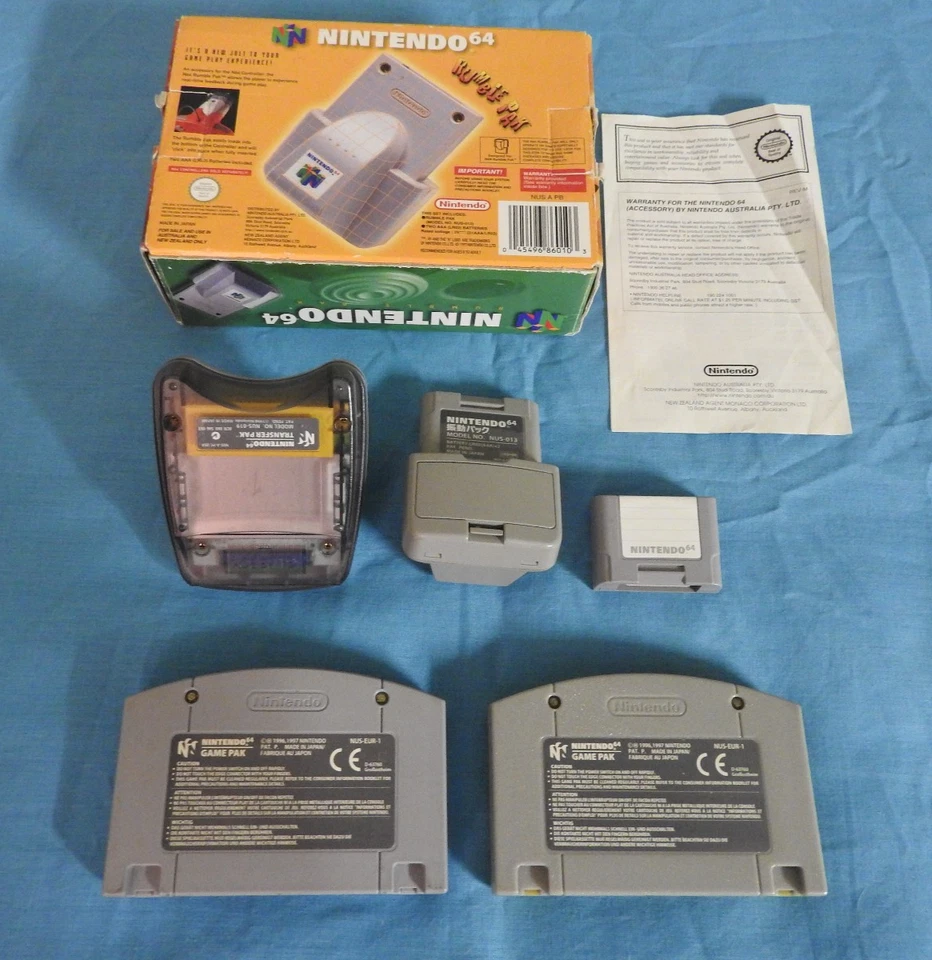 Pokemon Stadium 1 + 2 (PAL AUS) + 3x Paks Lot Rare Nintendo 64 Games Code = $229 - image 2 of 4