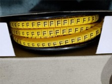 RS Pro ''F'' Slide On Cable Marker, 3-4.2mm Cable - Nearly Full Roll 812-0859