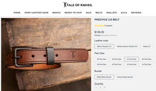 Tale of Knives Prestige 2.0 Leather Belt