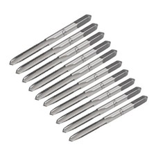10pcs Metric Hand Tap M3 Thread 0.5 Pitch 3 Straight Flutes H2 High Speed Steel