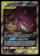 Pokemon Gengar & Mimikyu GX 165/181 Sun & Moon Team Up Full Art LP Card